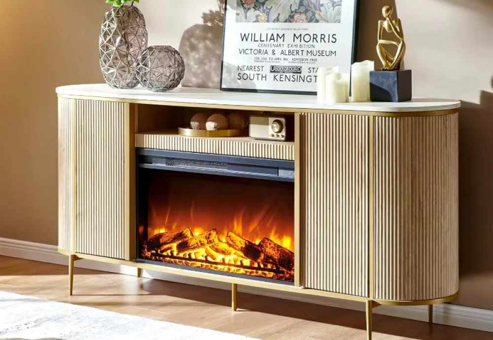 electrical fireplace tv stand